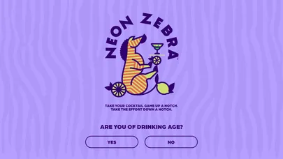 Neon Zebra: Age Gate